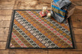 Handmade Multicolor Wool Jute Kilim Area Rug with Tassels | Tribal Diamond Geometric Flatweave Rug for Living Room & Bedroom