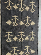 Handwoven Charcoal Wool Jute Kilim Rug, Modern Tribal Flatweave Area Rug, Handmade Scandinavian Boho Dhurrie Carpet with Fringe