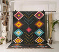 Charcoal Jewel-Tone Kilim Dhurrie – Artisan-Woven Wool Jute Statement Rug