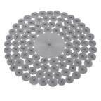 Rainbow Pebble Jute Rug – Artisan-Braided Natural Round Statement Carpet