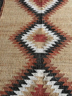 Desert Frame Kilim Dhurrie – Artisan-Woven Wool Jute Rug & Custom Runner