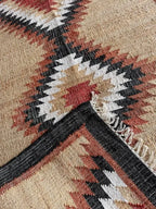 Desert Frame Kilim Dhurrie – Artisan-Woven Wool Jute Rug & Custom Runner