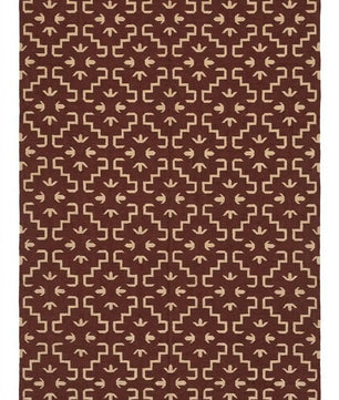 Handmade Burgundy Tribal Wool Jute Kilim Area Rug with Tassels | Geometric Flatweave Rug for Living Room & Bedroom