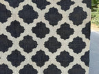 Minimalist Black Ivory Wool Jute Kilim Rug, Handmade Flatweave Area Rug, Scandinavian Farmhouse Carpet, Reversible Natural Fiber Rug