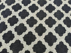 Minimalist Black Ivory Wool Jute Kilim Rug, Handmade Flatweave Area Rug, Scandinavian Farmhouse Carpet, Reversible Natural Fiber Rug