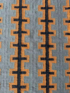 Modern Handmade Wool Jute Kilim Area Rug, Southwestern Geometric Flatweave Carpet, Boho Handmade Dhurrie, Custom Size Available