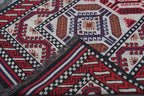 Handmade Navajo Style Wool Jute Kilim Rug – Reversible Tribal Area Carpet