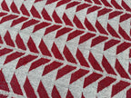 Handmade Red Geometric Wool Jute Kilim Area Rug with Tassels | Flatweave Tribal Rug for Living Room, Bedroom & Home Decor