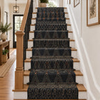 Graphite Wool Jute Dhurrie Runner – Artisan-Woven Geometric Stair & Corridor Rug