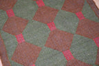 Maroon Volkskuns Kilim Tapytloper – Artisanaal-geweefde Wol Jute Mat, Volgens Maat Gemaak