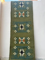 Maroon Volkskuns Kilim Tapytloper – Artisanaal-geweefde Wol Jute Mat, Volgens Maat Gemaak